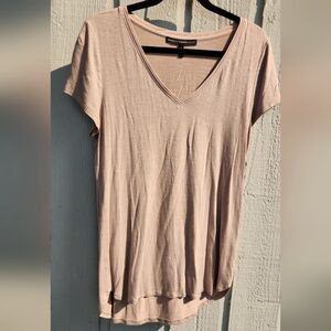 WHBM T-Shirt In Excellent Pre-Owned Condition,  Soft, Khaki Color, Medium